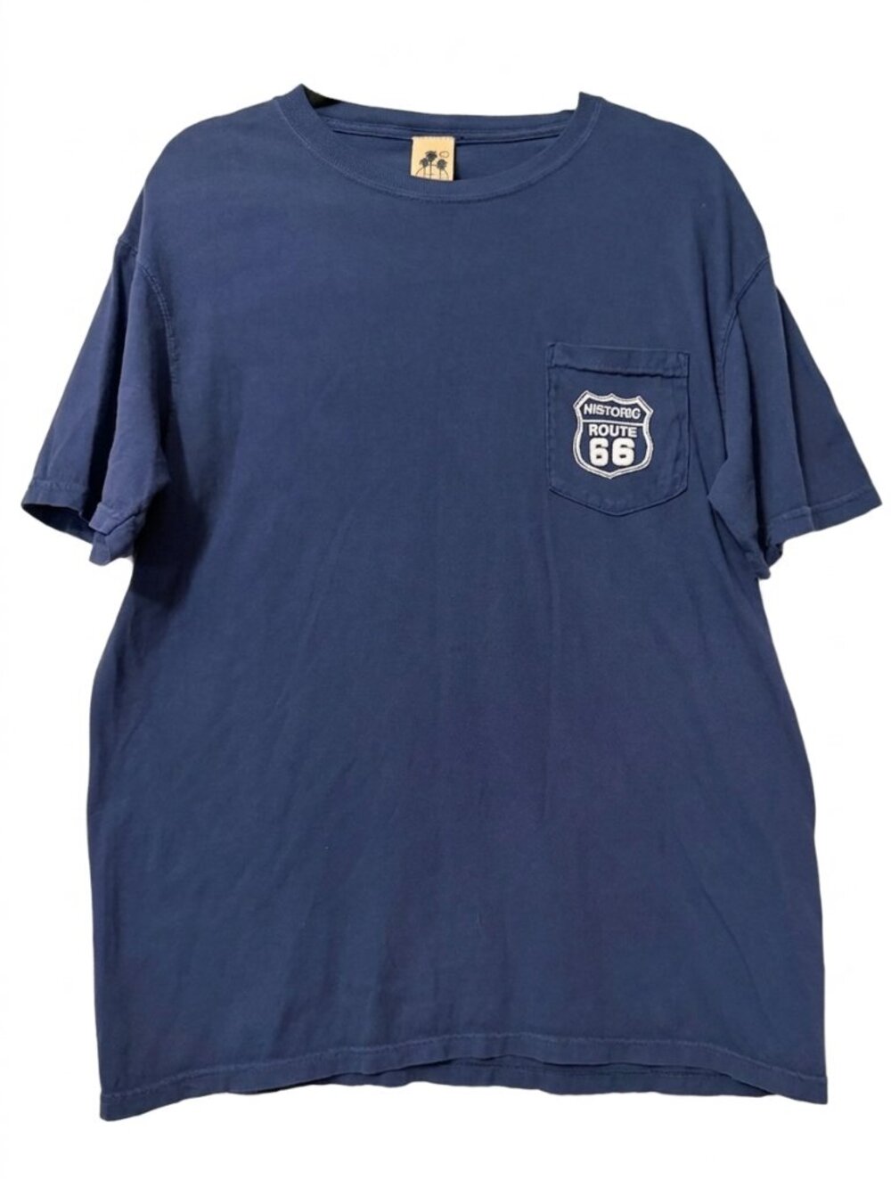 Vintage Good Shirts Route 66 Pocket Tee | Made in USA | Large